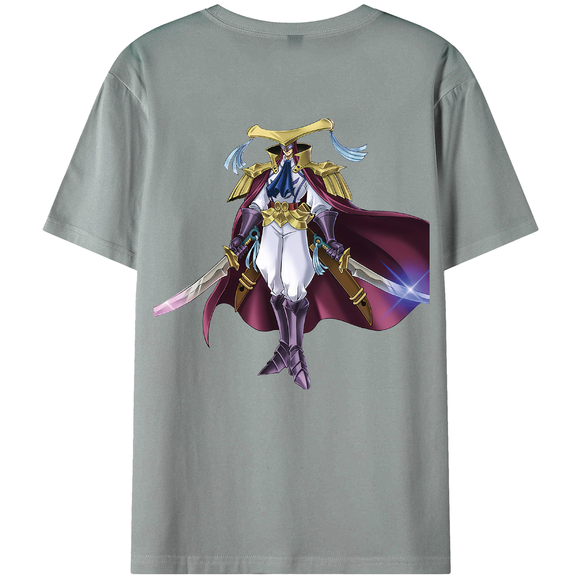 （画像用） 遊☆戯☆王 Yu-Gi-Oh! 綿100％ メンズ半袖Tシャツ（バックプリント） 通気性